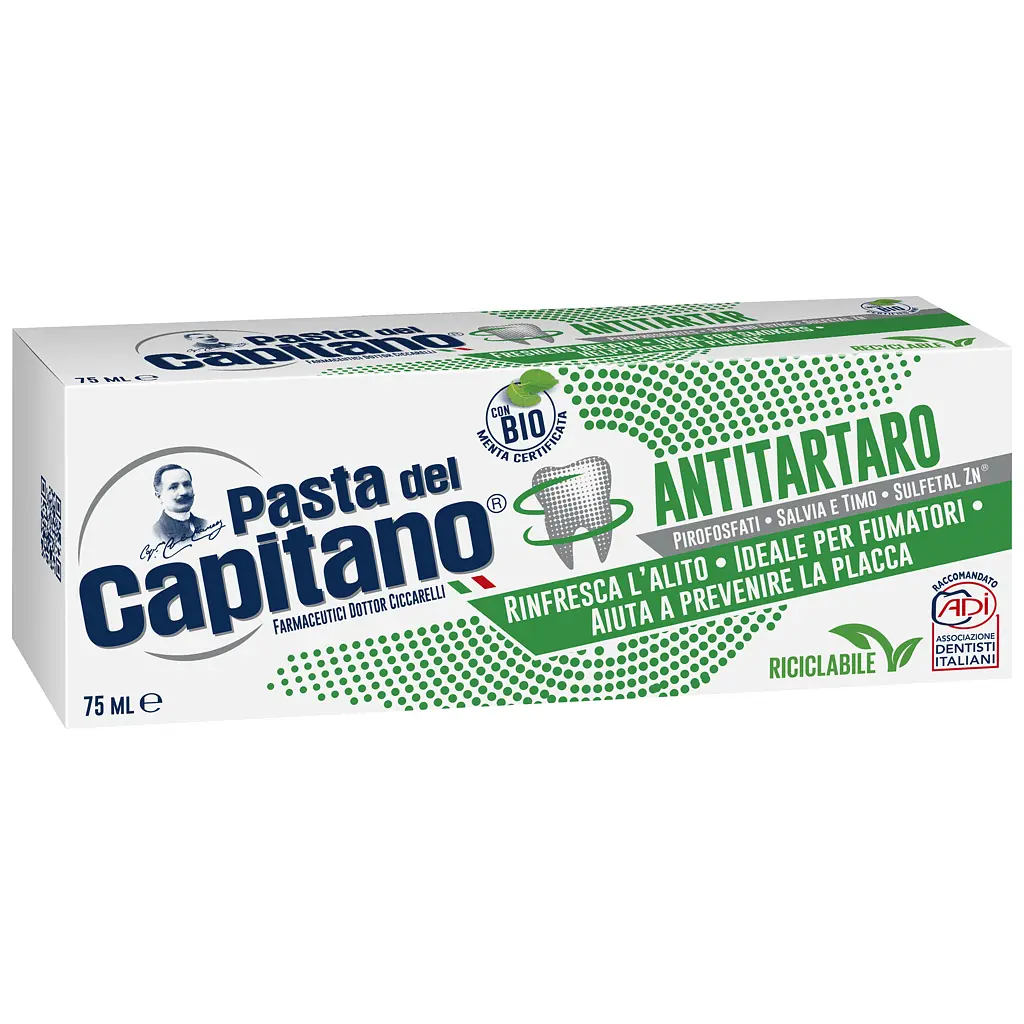 Зубна паста Pasta del Capitano Antitartaro Проти зубного каменю 75 мл (8002140039119) - фото 2