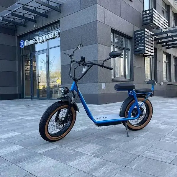 Електровелосипед Volto Cruise двомiсний 20" 1000W 20Ah + NFC блакитний - фото 9