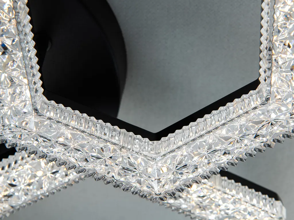 Стельовий LED-світильник Diasha 6653/2+2BK — 54 Вт, 58×48 см, пульт і зміна температур - фото 5