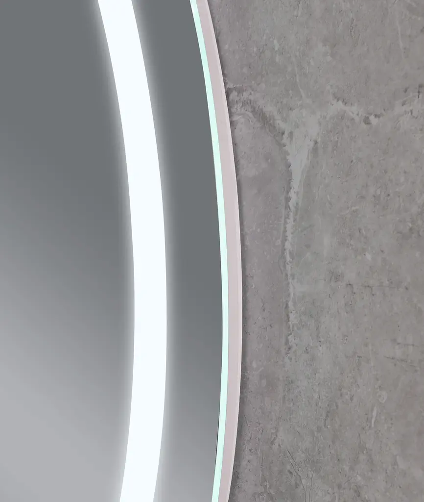Дзеркало Mixxus Plain MV02-60x80 (LED Touch, годинник, антизапотівання, димер, регулювання яскравості) MI6933 - фото 5