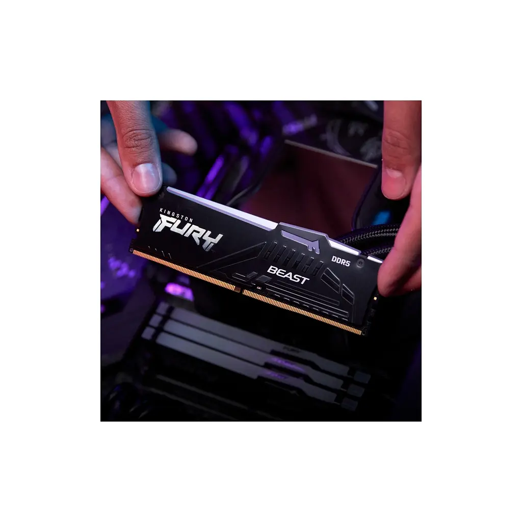 Модуль пам'яті для комп'ютера DDR5 128GB (2x64GB) 5600 MHz Beast RGB Kingston Fury (ex.HyperX) (KF556C40BBAK2-128) - фото 11