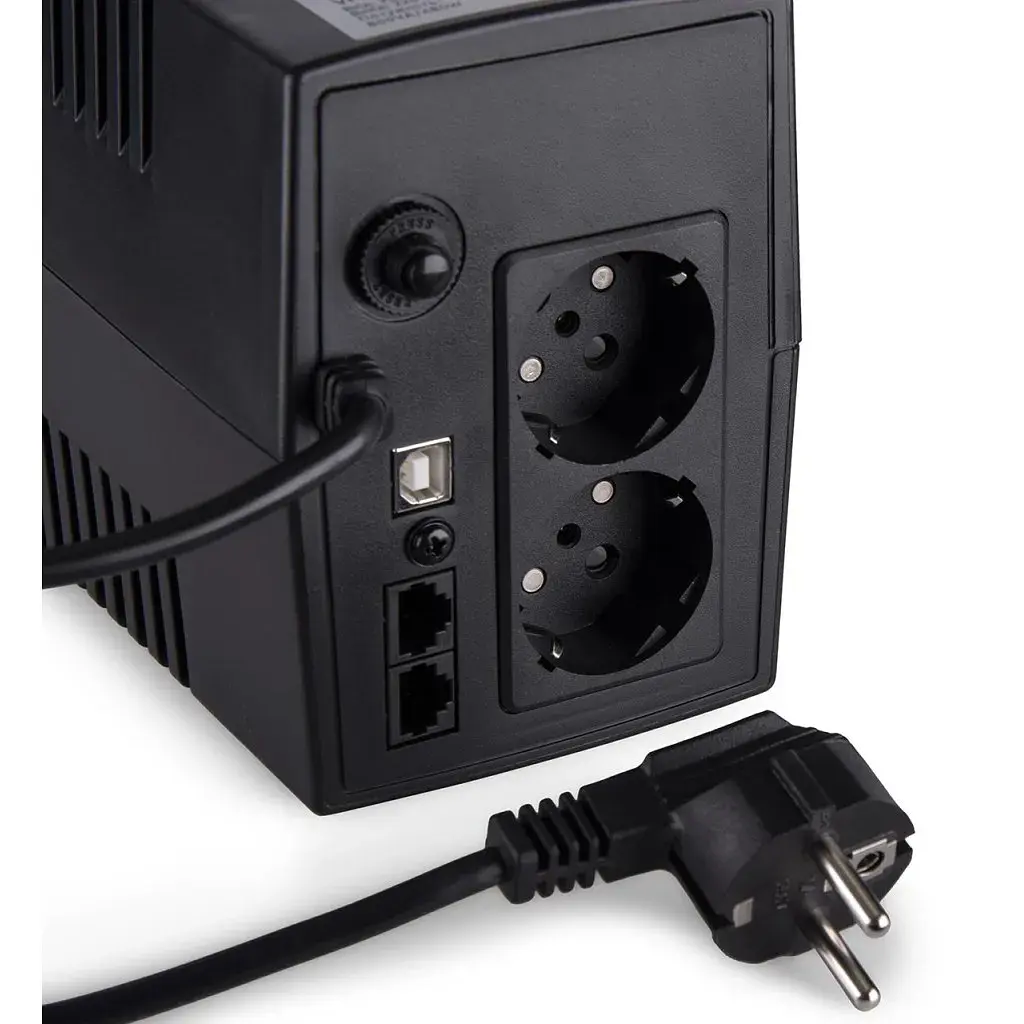 Пристрій безперебійного живлення Vinga LED 800VA plastic case with USB (VPE-800PU) - фото 10