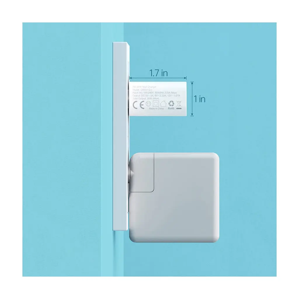 Зарядное устройство для Choetech USB-C PD20W white (Q5004-V5) - фото 7