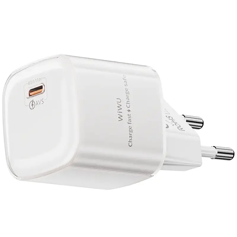 Мережевний зарядний пристрій WIWU G037 Jelly PD60W GaN 1USB-C White - фото 2