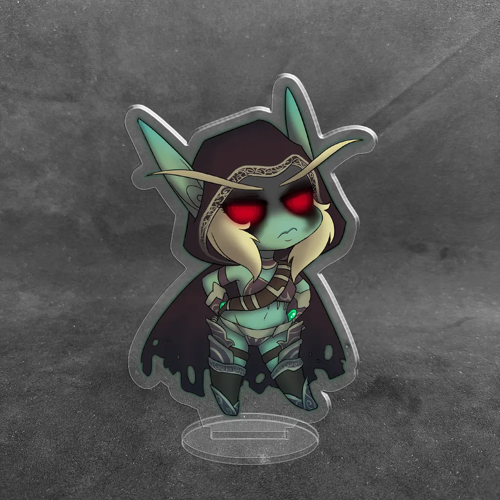 Акрилова колекційна фігурка World of Warcraft Чібі Chibi Сільвана 10 см - фото 2