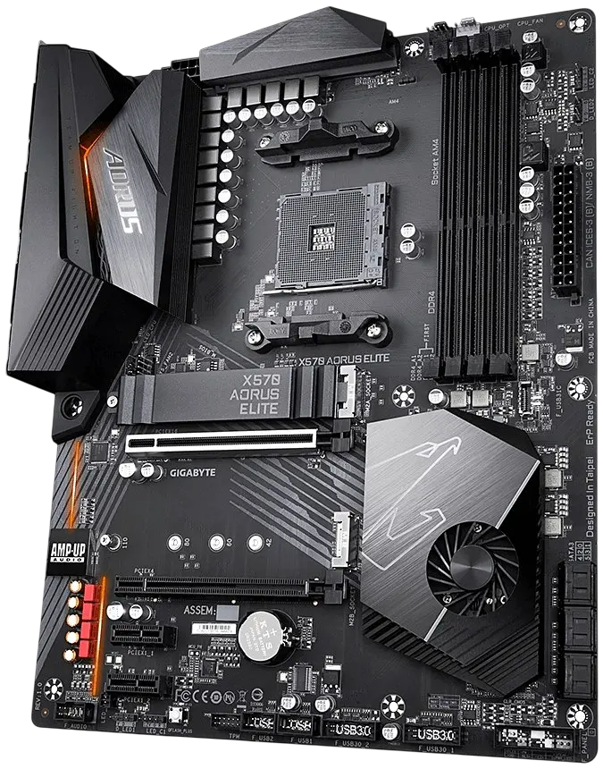 Материнська плата Gigabyte X570 Aorus Elite Socket AM4 (X570 AORUS ELITE) Б/В - фото 2