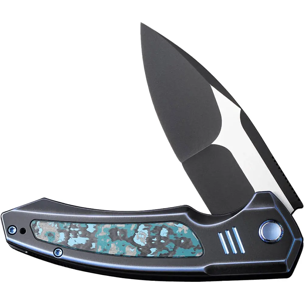 Ніж Weknife Hyperactive Vanax Titanium Black Arctic Storm CF - фото 3