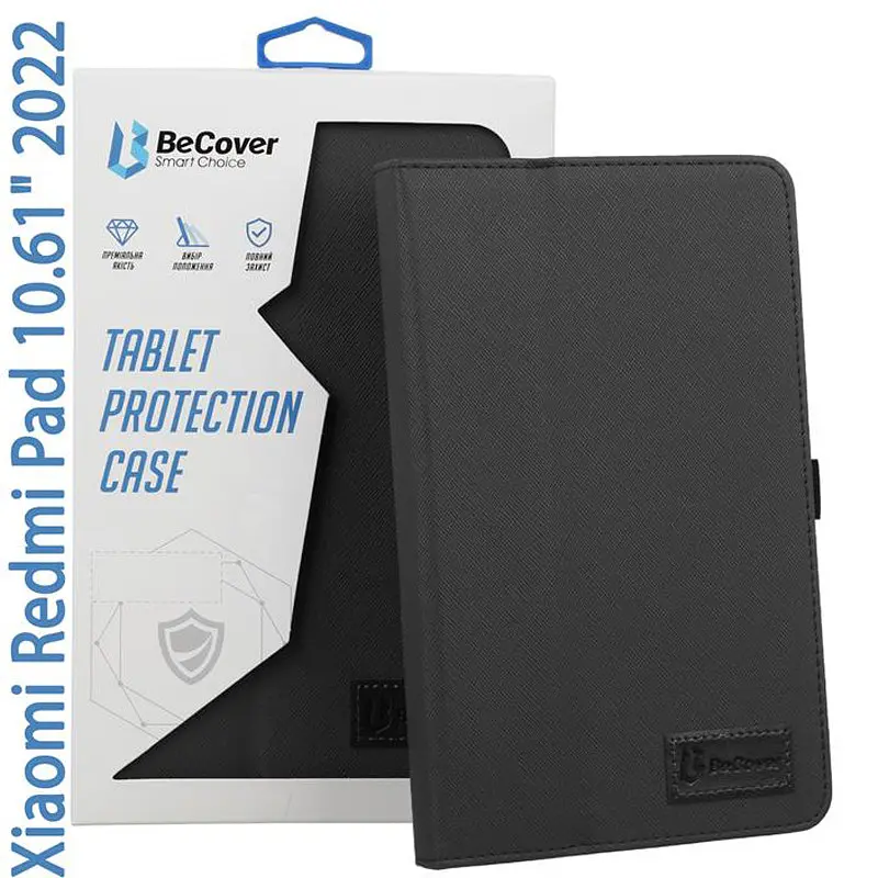 Чохол-книжка BeCover Slimbook для Xiaomi Redmi Pad 2022 10.61 Чорний (708341) - фото 3