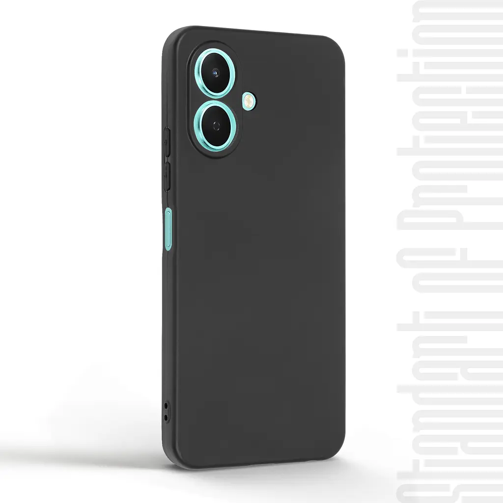 Чехол-накладка для смартфона TECNO Spark Go 2 4G (KM4) противоударный, силиконовый, термополиуретановый (ТПУ), с защитой камеры и корпуса, черный, защита всего корпуса, ArmorStandart (ARM87158) - фото 2