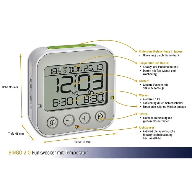 Годинник настільний TFA Bingo 2.0 60255002 - фото 5