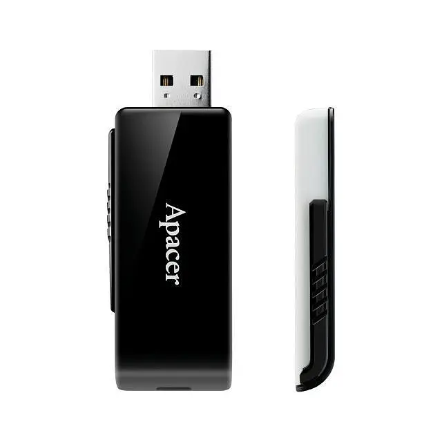 USB флеш-накопичувач Apacer AH350 64GB USB-A 3.0 Black (AP64GAH350B-1) [40398] - фото 3
