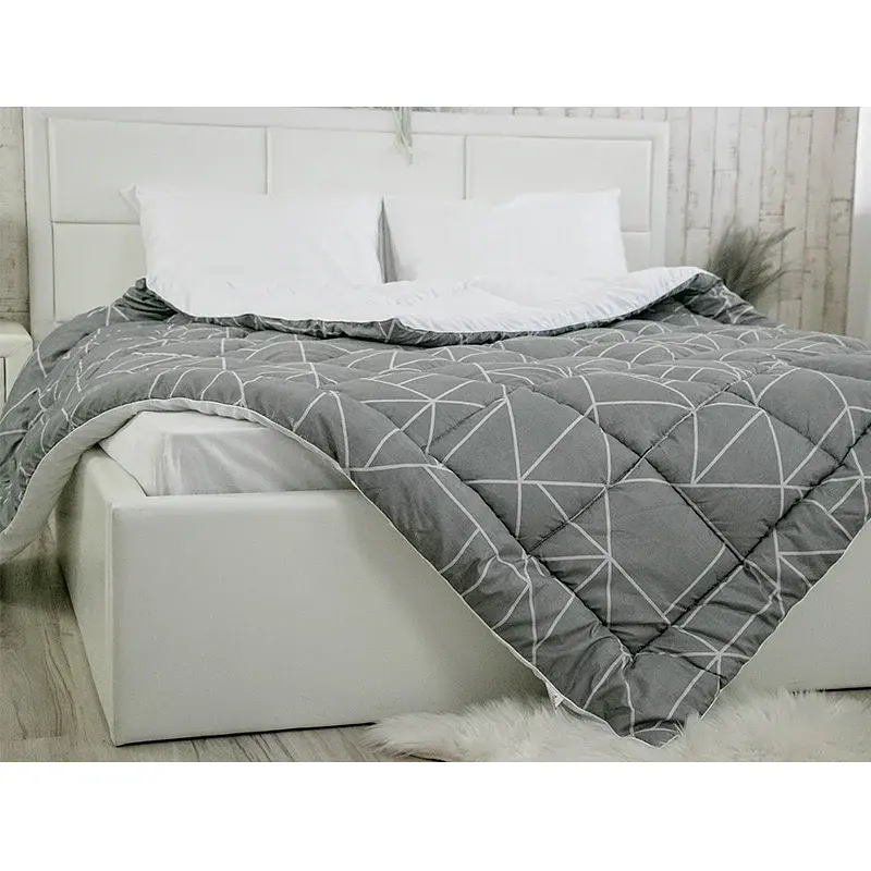 Ковдра силіконова зимова Руно Crystal Grey 140х205 см сіра - фото 6
