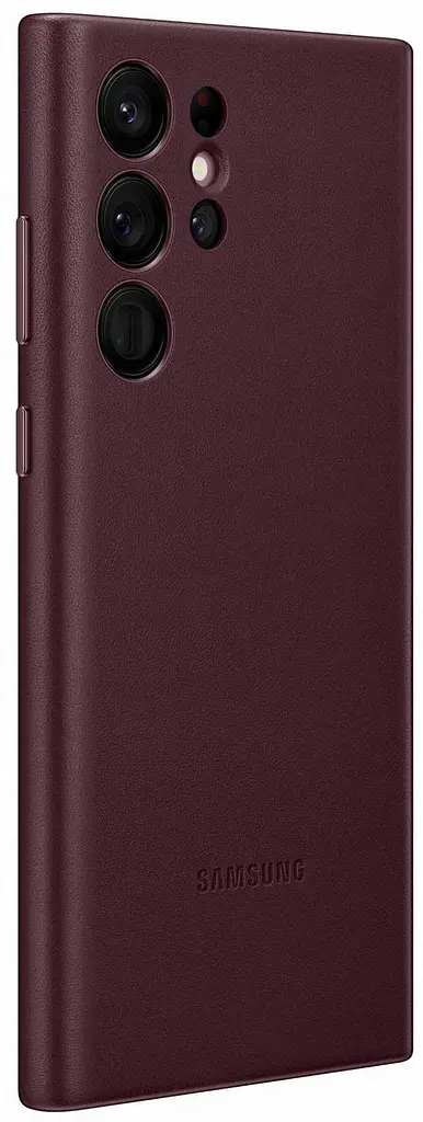 Чохол шкіряний оригінальний Leather Cover EF-VS908LEEGRU для Samsung Galaxy S22 Ultra (6.8") Burgundy - фото 2