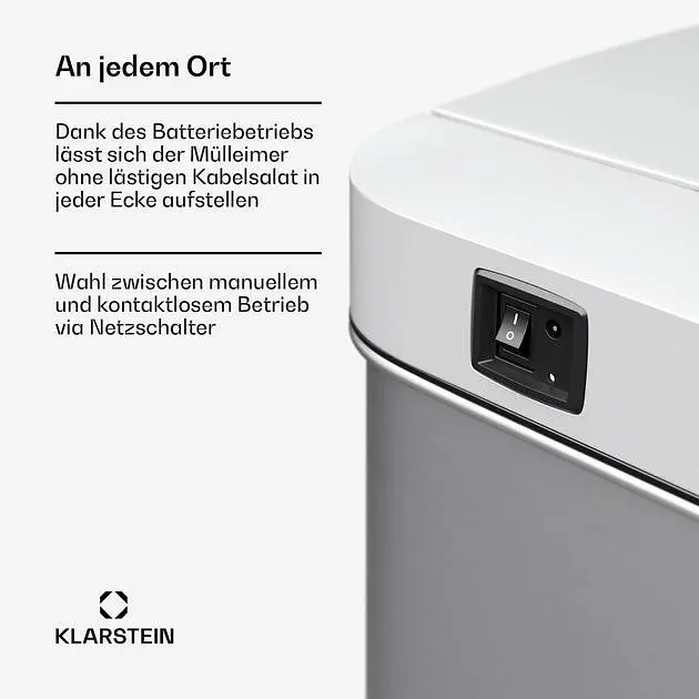 Мусорное ведро Klarstein Touchless Sensor 60л (10046163) - фото 7