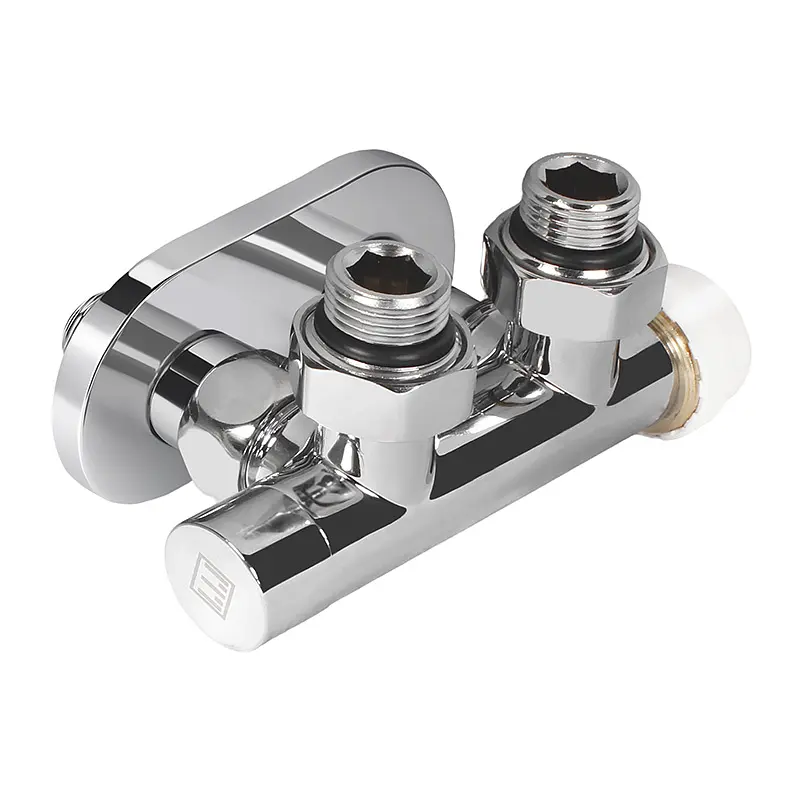 Комплект дизайн кранів з термоголовкою Ideale Duo 1/2”x1/2” хром - фото 2