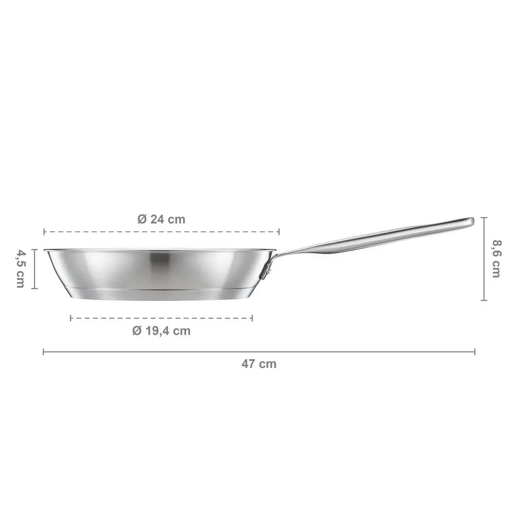 Пательня Fiskars All Steel Pure 24 см (1065627) - фото 3