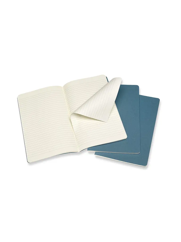 Записник Moleskine Cahier середній, Лінійка Жвавий Блакитний (CH016B44) - фото 3