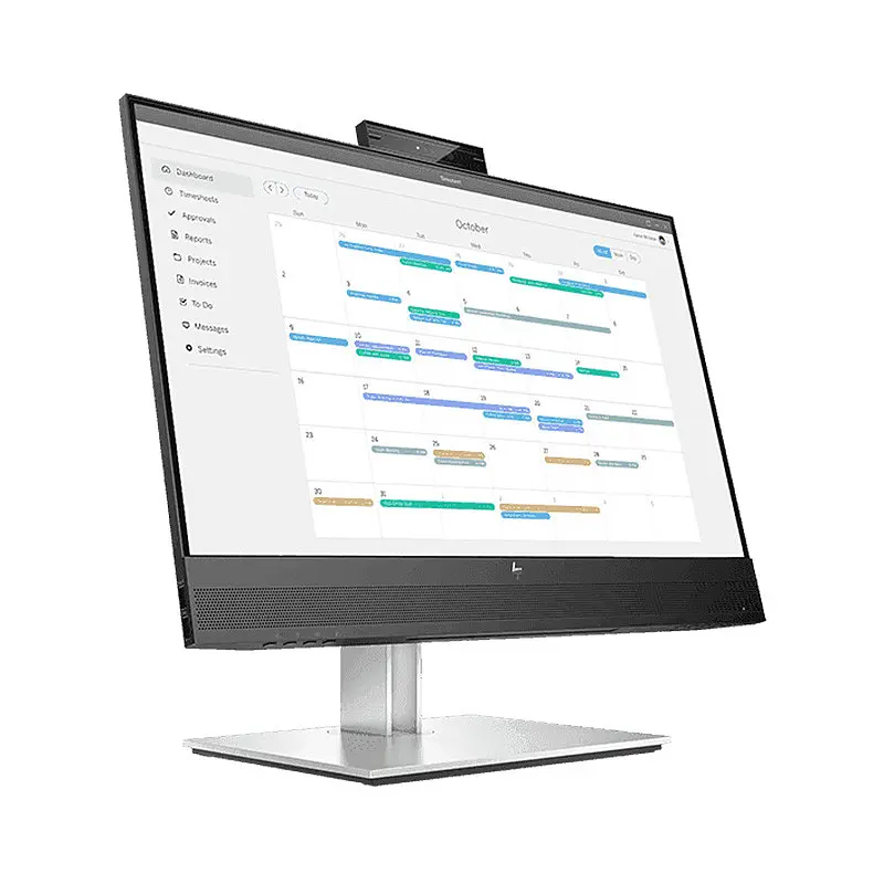 Монітор TFT 23.8 HP E24mv G4, IPS, HDMI, VGA, DP, USB, Cam, HAS, Pivot, колонки, сріблястий - фото 2