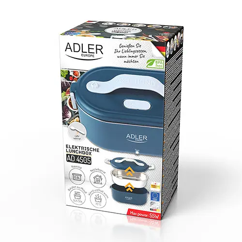 Ланч-бокс з підігрівом Adler AD 4505 blue 0,8 л - фото 10