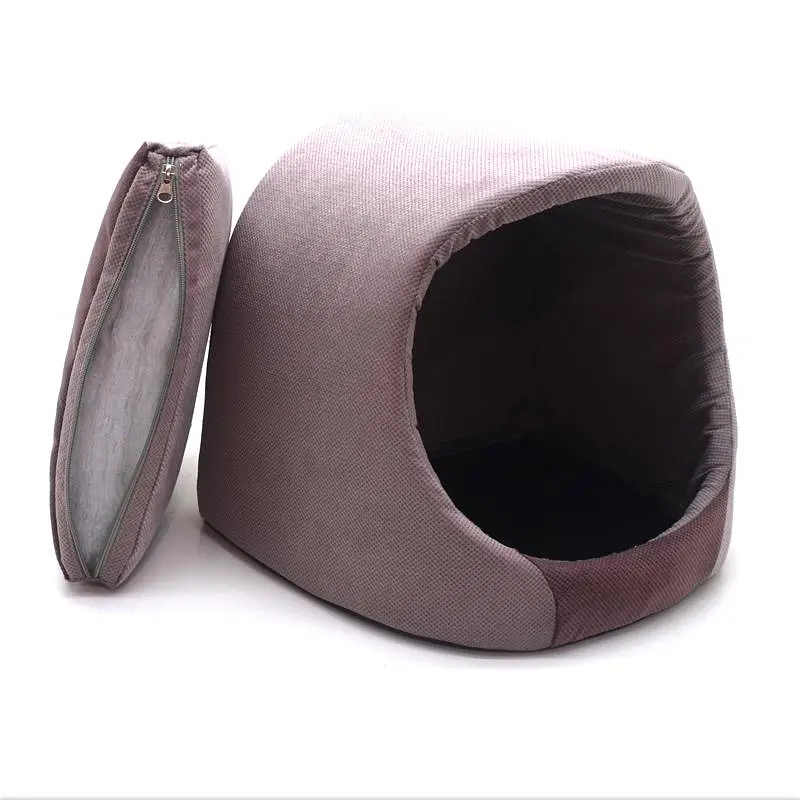 Будка для котів та малих порід собак Zoo-hunt Меджик темно-рожева №1 36х32х32 см - фото 2