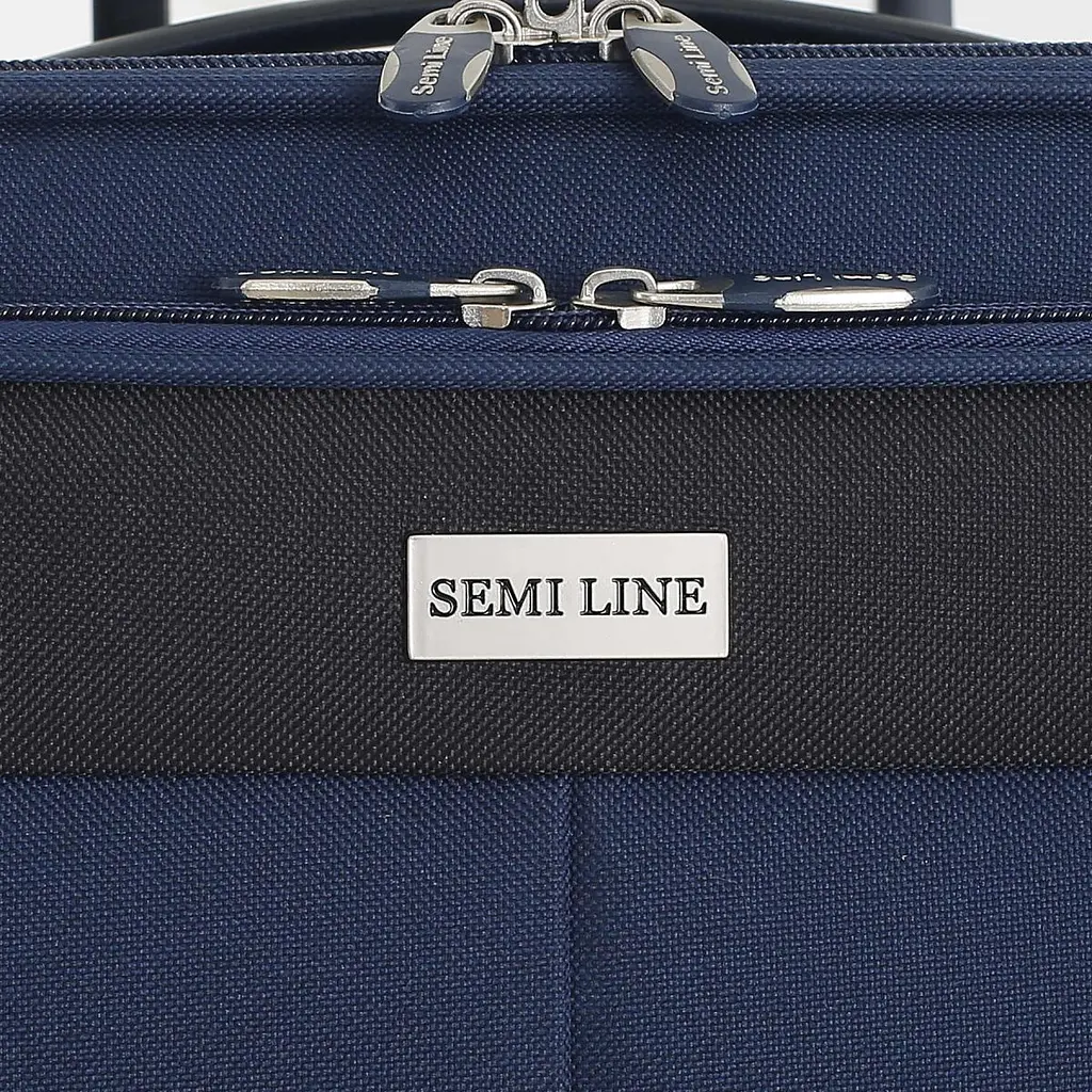 Валіза Semi Line 24" (M) Blue/Green Lines (T5755-2) - фото 9