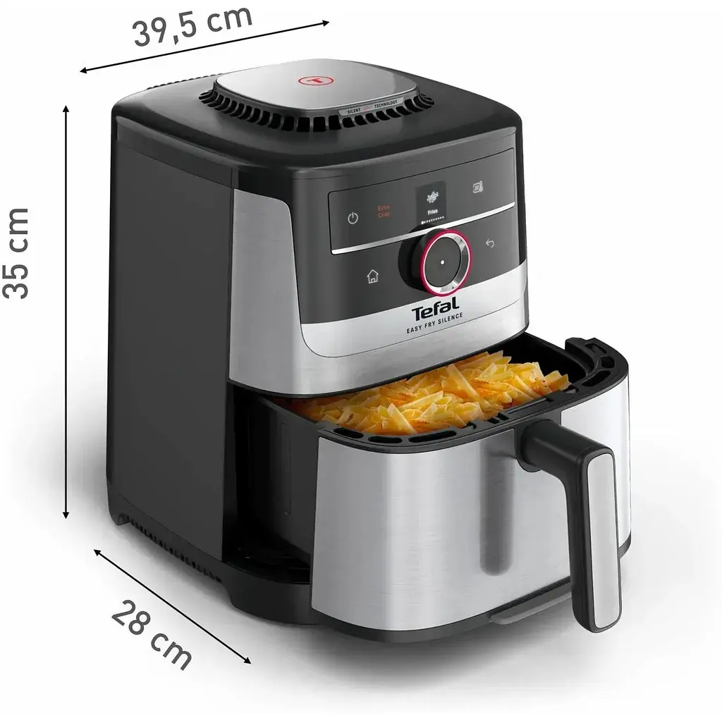Мультипечь Tefal Easy Fry Silence Smart 1670Вт, чаша 5л, серый - фото 5