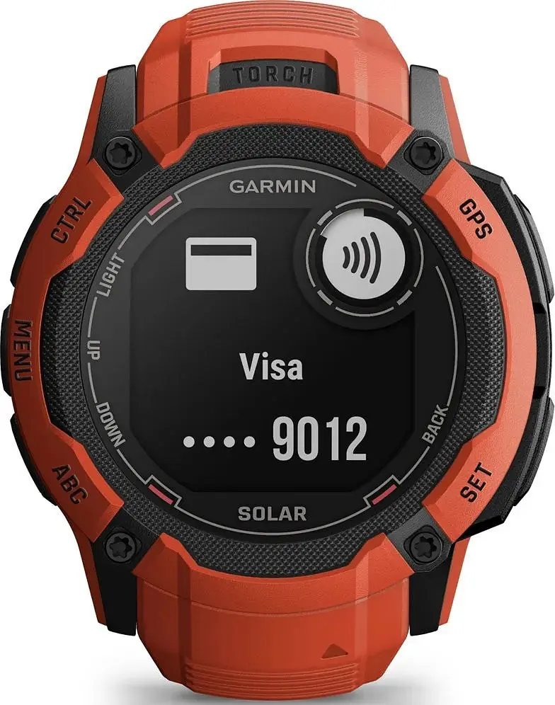 Смарт-годинник Garmin Instinct 2X Solar Flame Red (010-02805-11/01) - фото 4