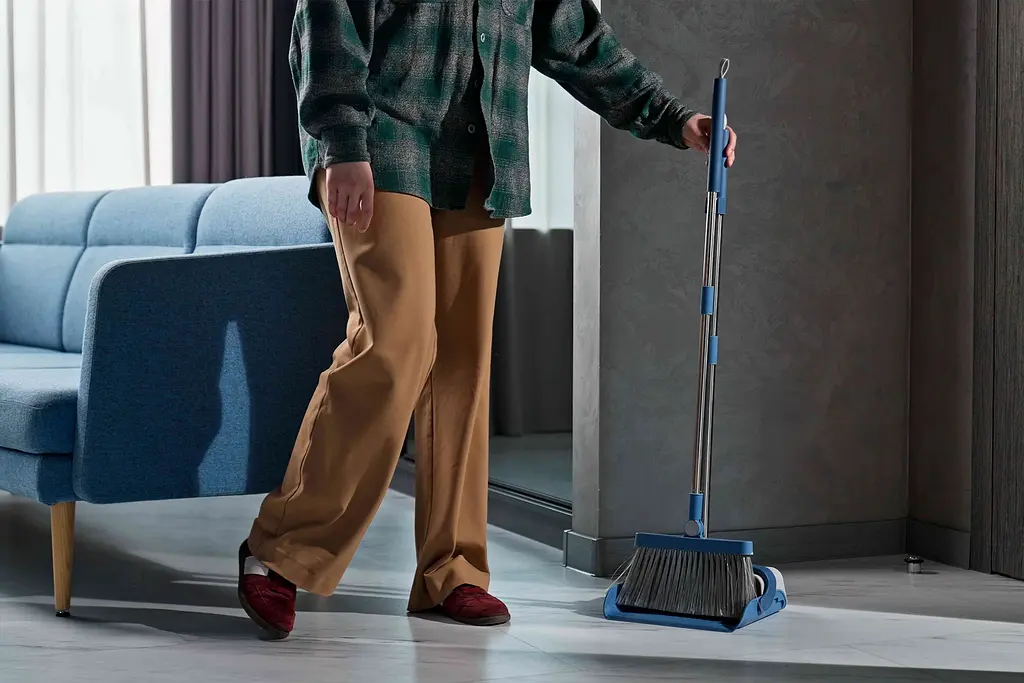 Набір для прибирання Ardesto Solid совок і щітка з довгою ручкою 79.2 см блакитний (ARHE1301B) - фото 10