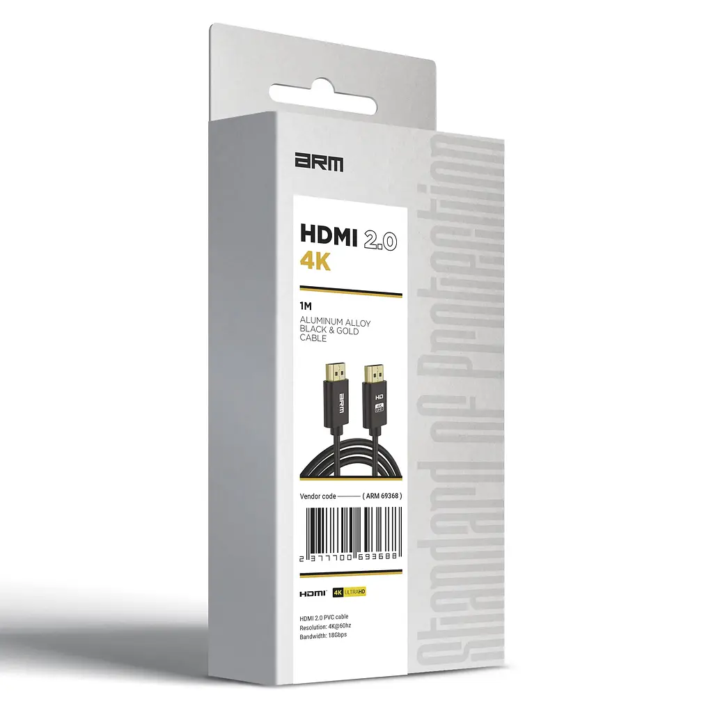 Кабель Armorstandart HDMI-HDMI V 2.0 1 м (ARM69368) - фото 3