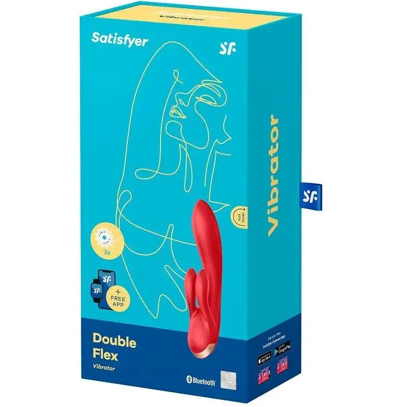 Смарт вибратор кролик с двойным отростком Satisfyer Double Flex - фото 4