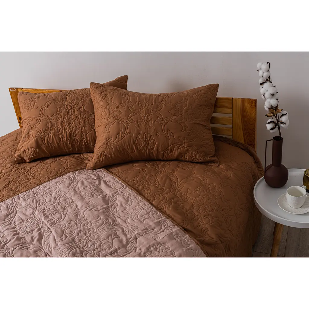 Покривало з наволочкою ТЕП Vintage Аравійська ніч 240х180 см кавове (4-00509_22198) - фото 2