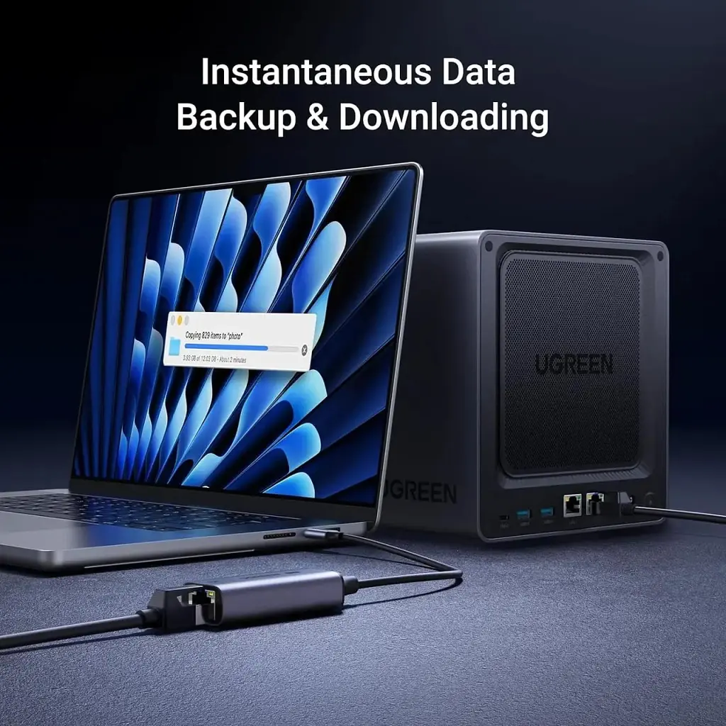 Перехідник USB-C to RJ45 Ethernet 2500Mbps Ugreen (25052) - фото 3