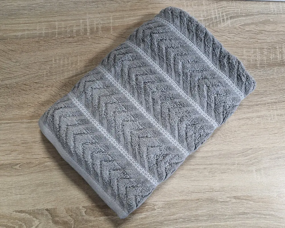 Набір турецьких махрових рушників Cestepe MicroCotton Premium 3 штуки 70x140 Multi 2 щільність 600 г/м2 - фото 7