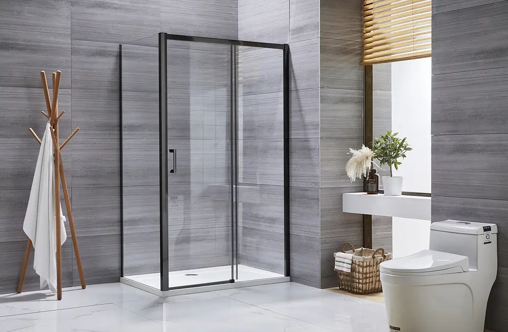 Душова кабіна без піддону Mixxus Premium Diverse SC03-100x80x195-TR Black прозоре скло 6 мм MI6866, Чорний матовий, Універсальна, прозорий - фото 5