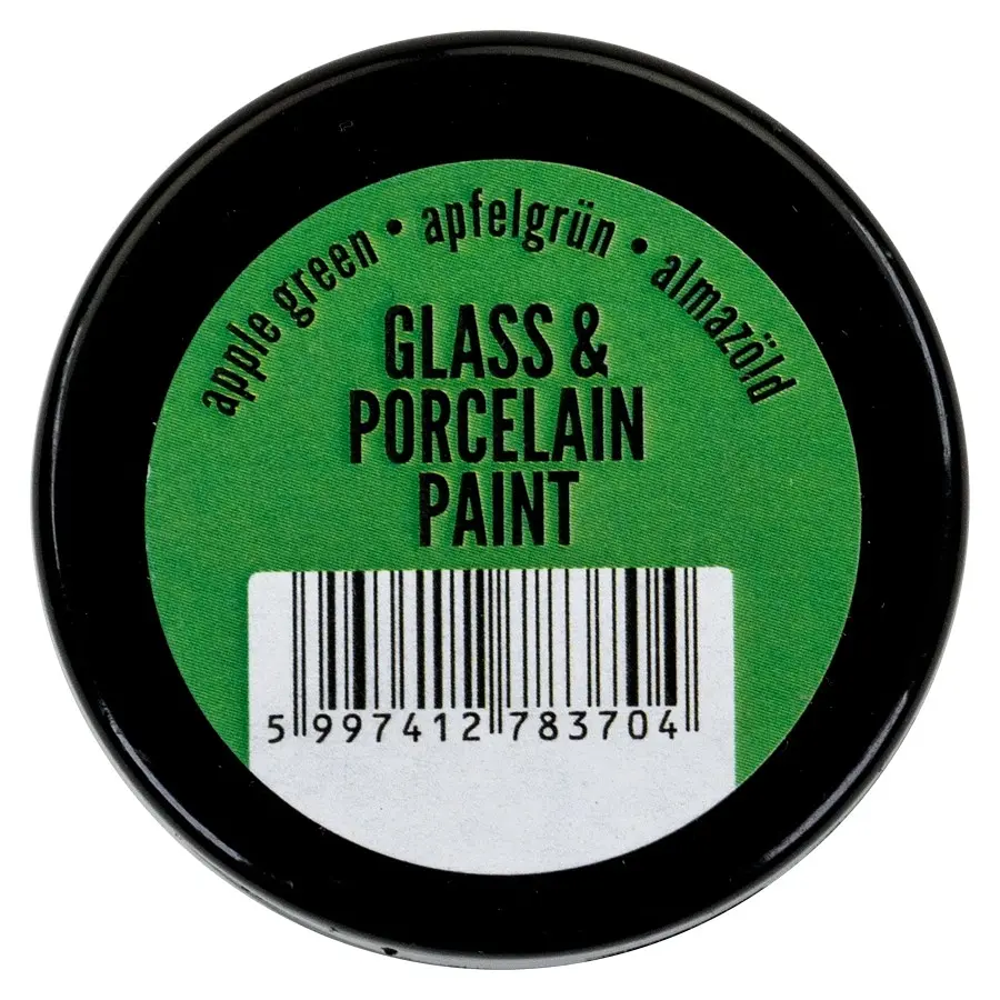 Фарба акрилова Glass&porcelaine, на водній основі, Зелене яблуко, 30 мл, Pentart (5997412783704) - фото 2