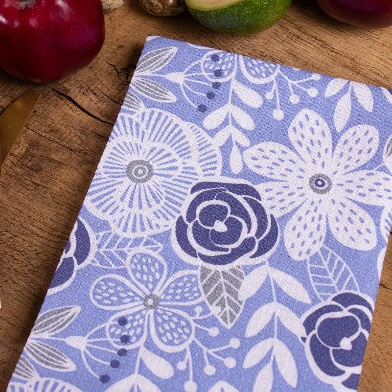 Полотенце MirSon №203 Blue flowers 50х30 см (2200006738664) - фото 2