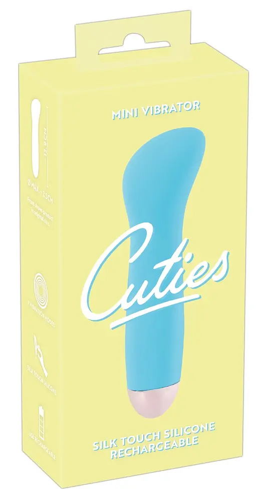 Міні вібратор Cuties Orion 12.9 см блакитний - фото 2