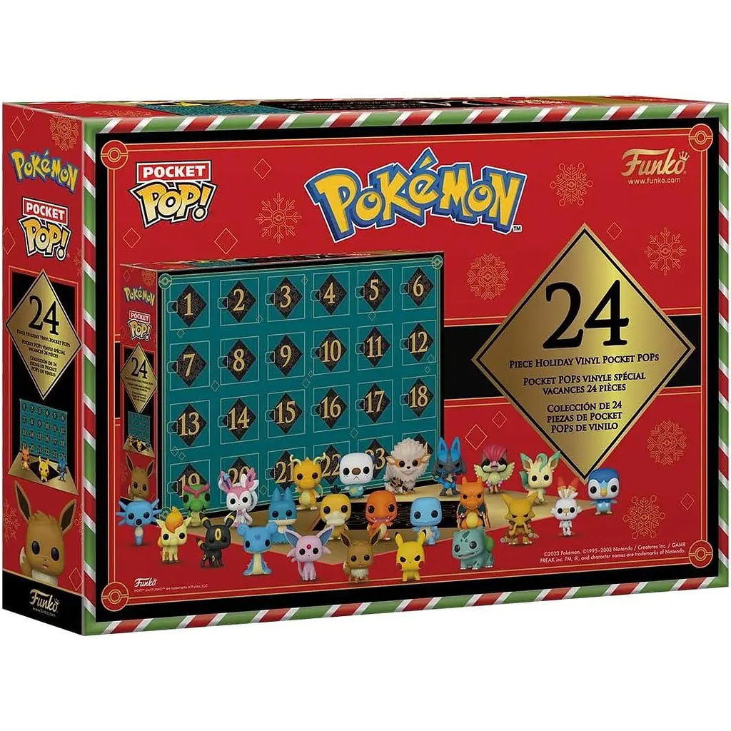 Адвент календар Funko Фанко Pokemon 24 вінілових фігурки Покемони 2023 4 см АС F P 2023 - фото 3