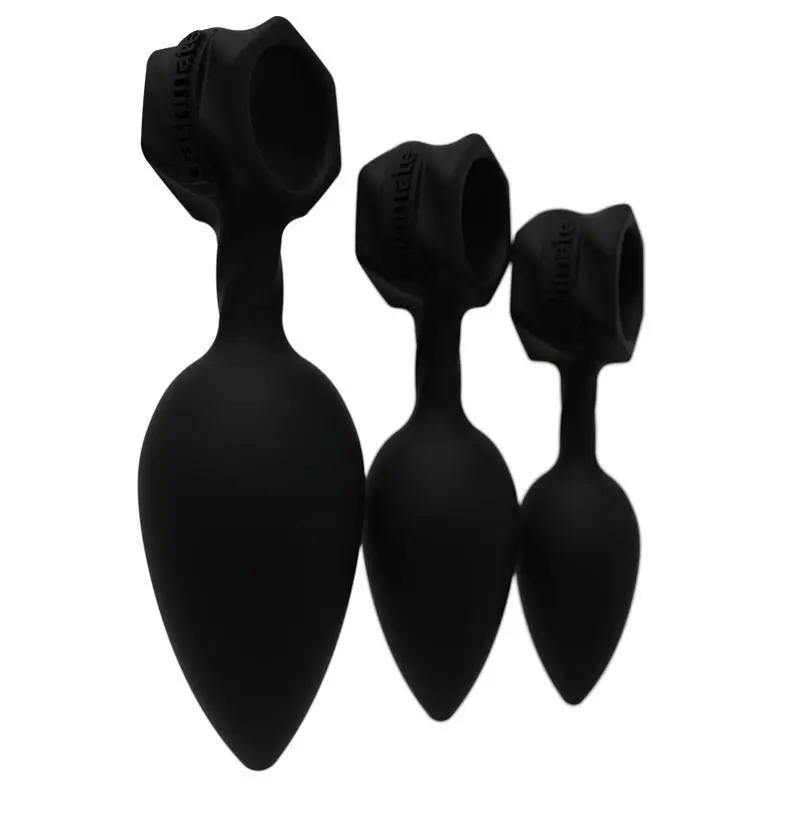 Набір анальних пробок Bathmate Anal Training Plugs, 3шт, чорний - фото 7