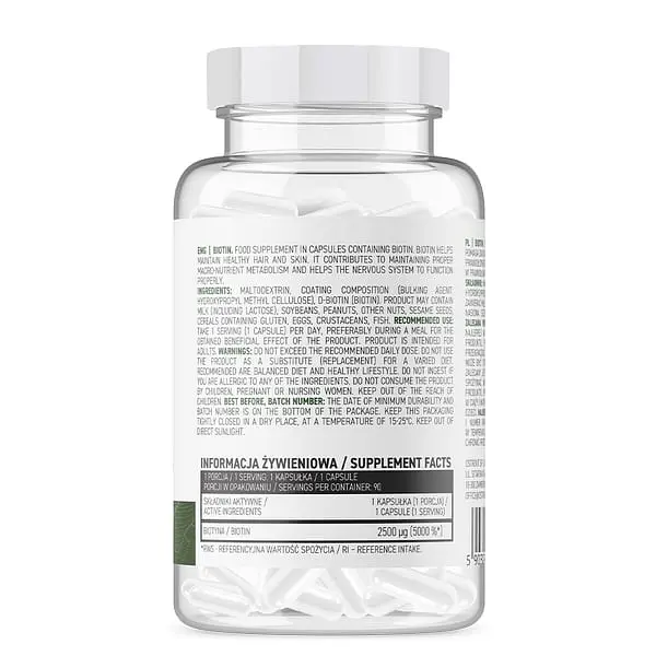 Витамины и минералы OstroVit Vege Biotin 90 вегакапсул - фото 2