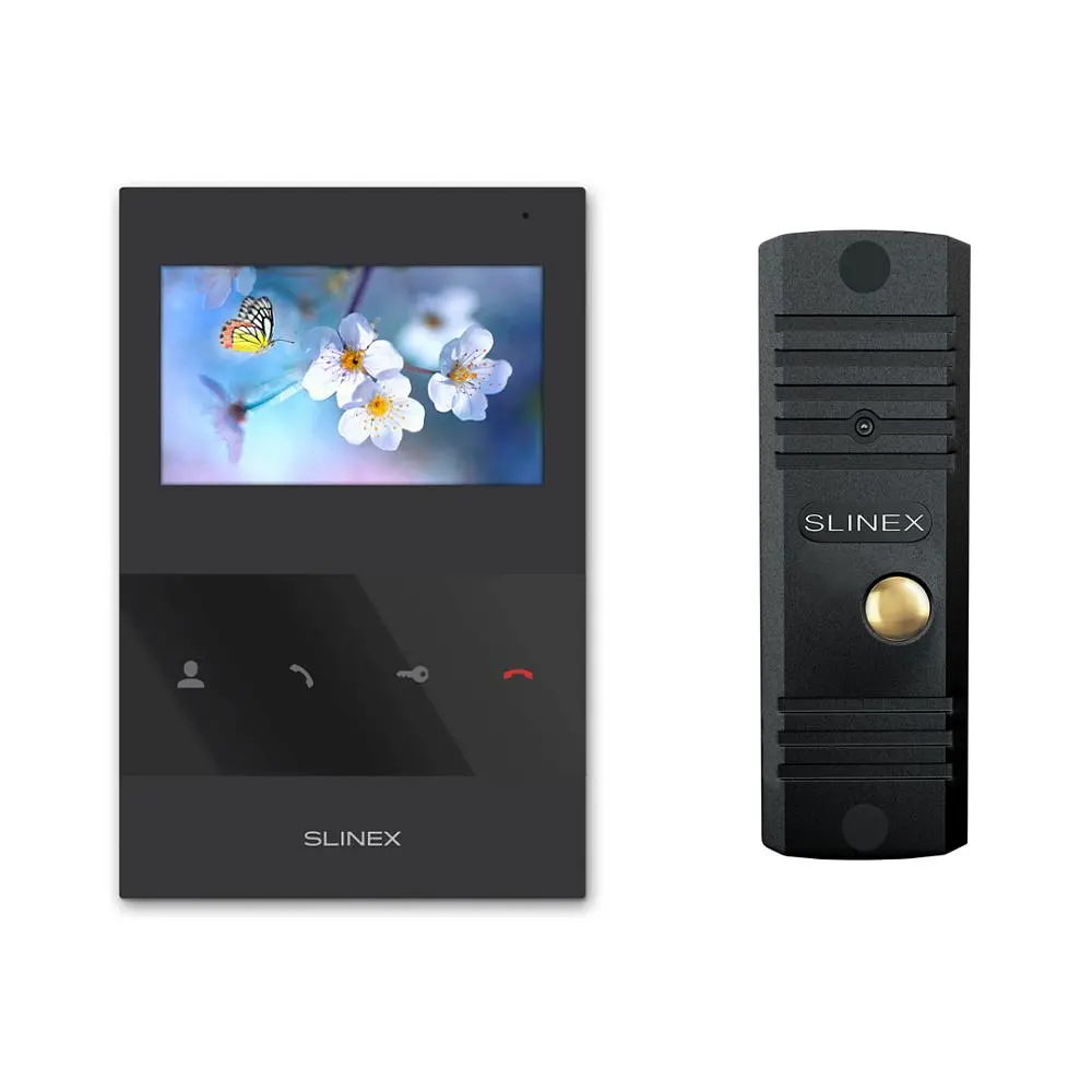 Комплект відеодомофона Slinex SQ-04 Black + ML-16HD Black (83-00068)