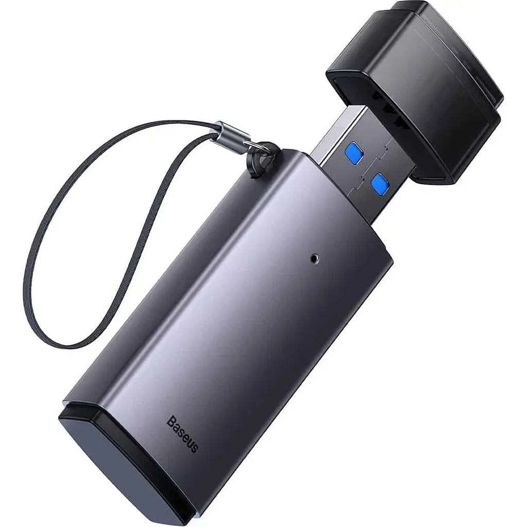 Кардрідер Baseus Lite Series USB-A to SD/TF Grey (WKQX060013) [168990] - фото 6