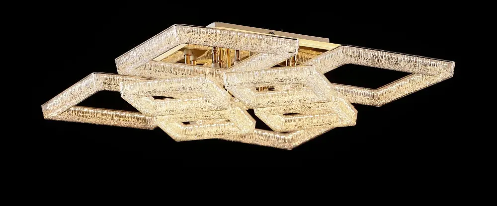 Світлодіодна люстра Splendid Ray LS/4S+4M LED (GD), золото, білий, 100 Вт, від 17-27 м² - фото 5