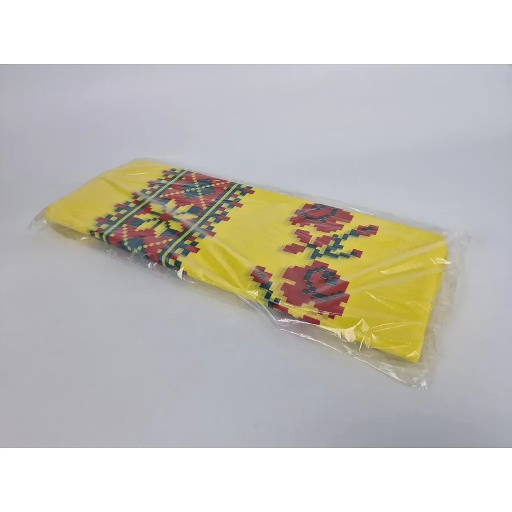 Скатертина Вишиванка поліетиленова 105x200 см 25 шт. - фото 2