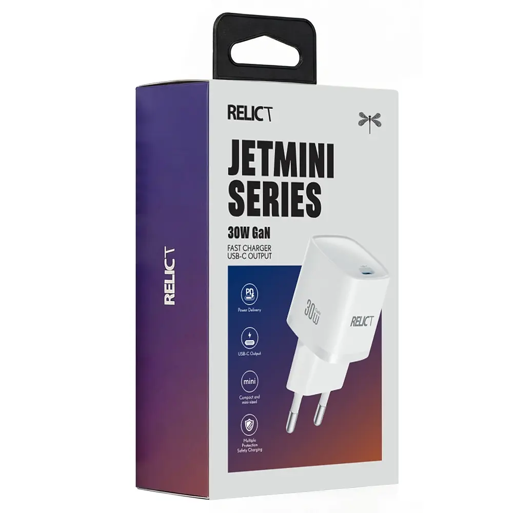 Сетевое зарядное устройство Relict JetMini GaN 30W/1 USB-C White - фото 2