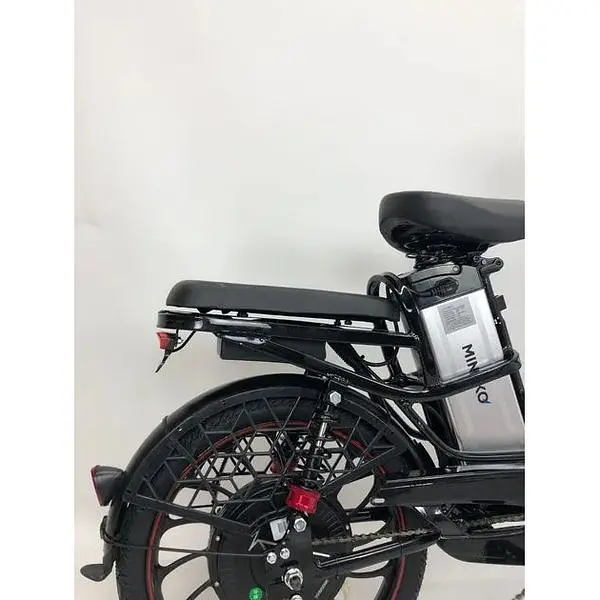 Електровелосипед Minako V4 PRO двомісний 500W/60V/18Ah із заднім амортизатором чорний - фото 10