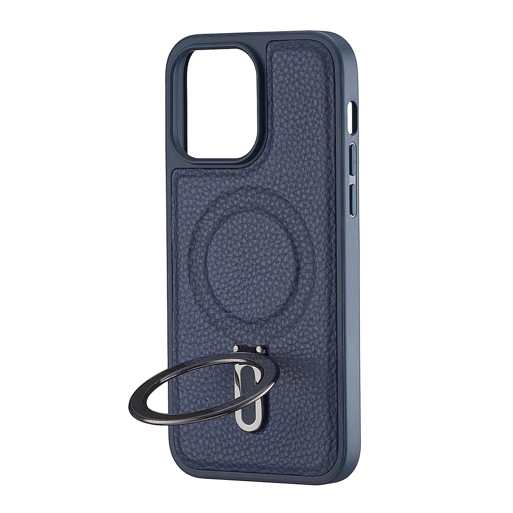 Чохол Jinduka Leather Ringo iPhone 14 Pro Max Blue - фото 4