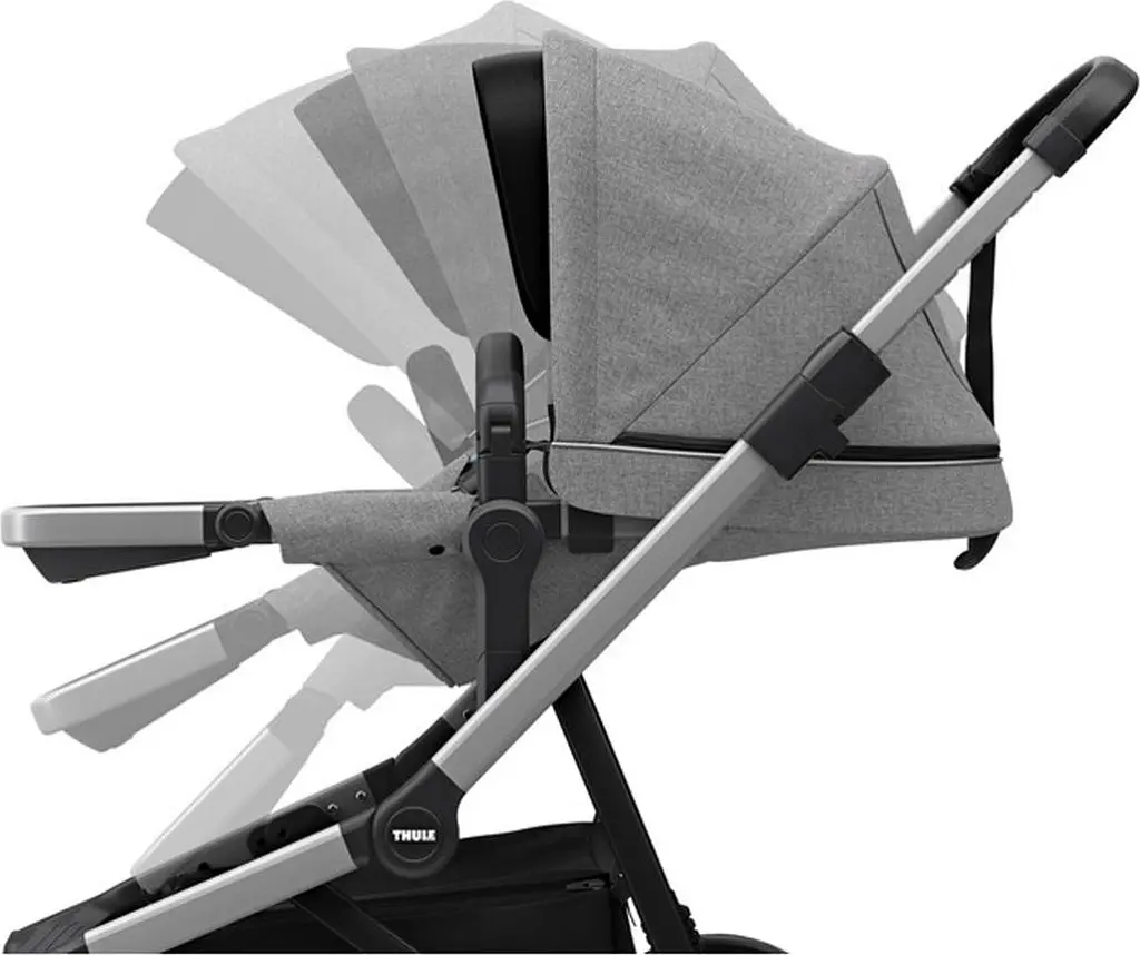 Детская коляска Thule Sleek Aluminum/Gray Melange [11000001] [107616] - фото 5