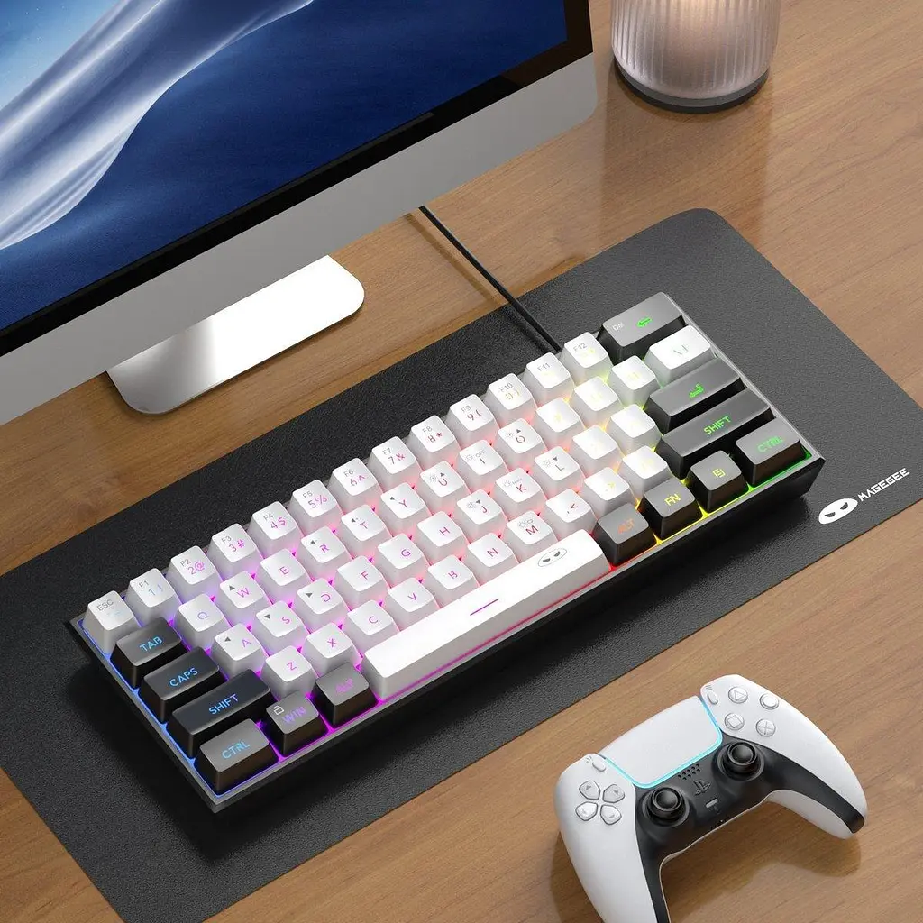 Клавіатура MageGee TS91 RGB (6971969727502-UA) Black/White (G-000003786) - фото 7