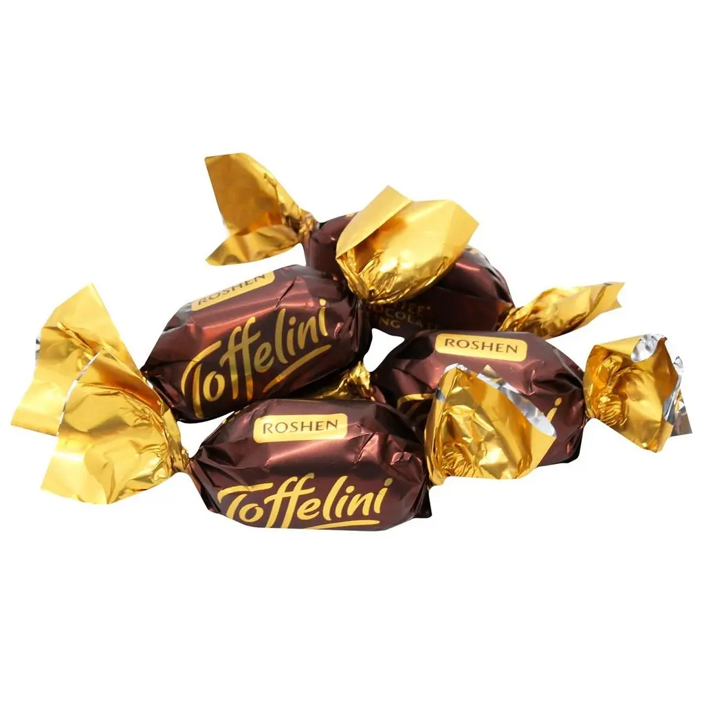 Цукерки Roshen Toffelini з шоколадною начинкою 1 кг - фото 2